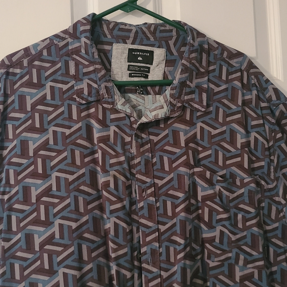 Quicksilver Button Down Shirt - 2XL